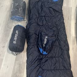 3x Sleeping Bags And Pads