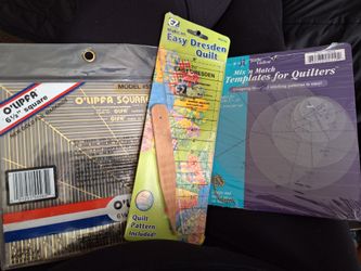 Set of templates and ruler for Quilty