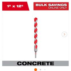 Milwaukee 1 in. x 10 in. x 12 in. Carbide Hammer Drill Bit