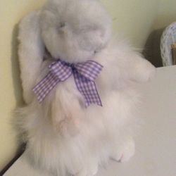 Large TY Angora Bunny 14” Tall With Tag