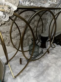 Gold Console Table