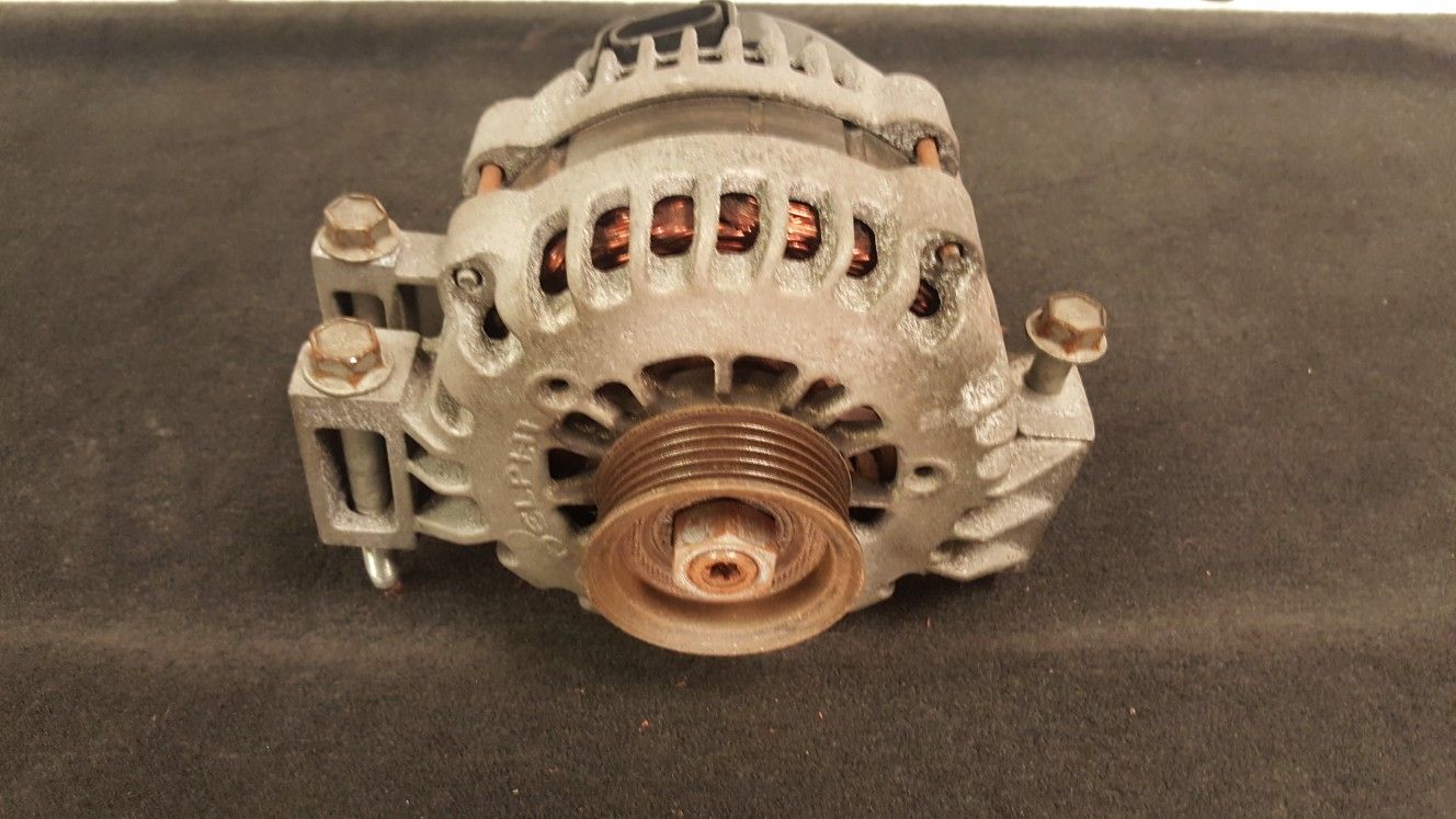 High output alternator for car audio system