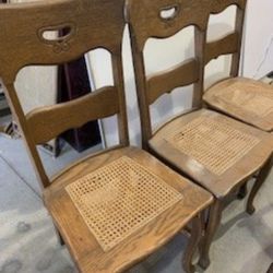 Antique Oak Dining Chairs
