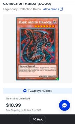 Yugioh  dark armed dragon