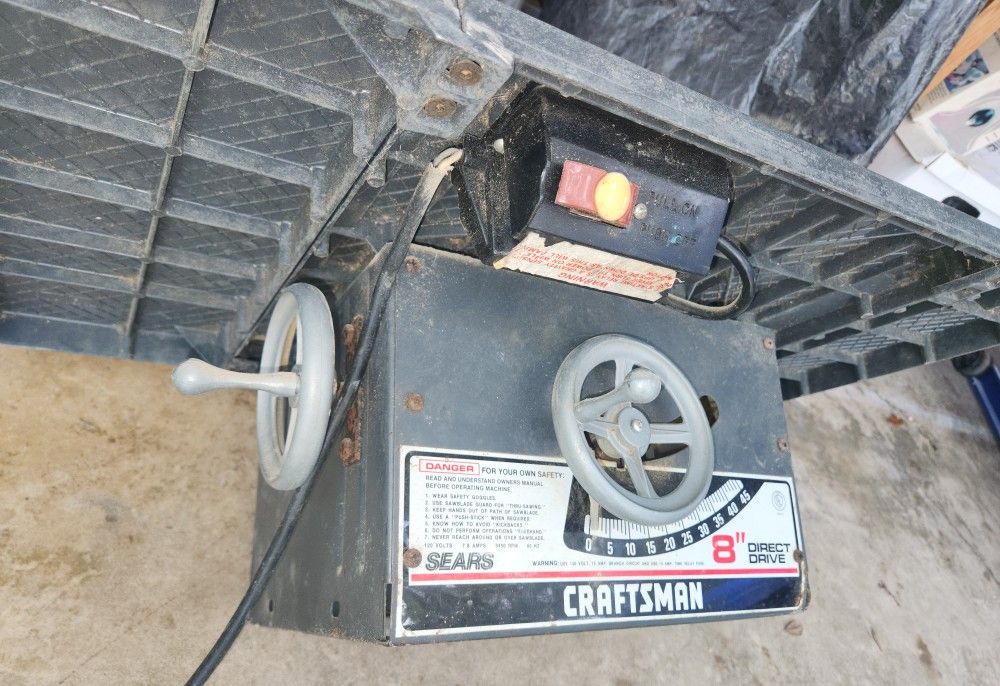 Craftsman Table Jobsite Saw