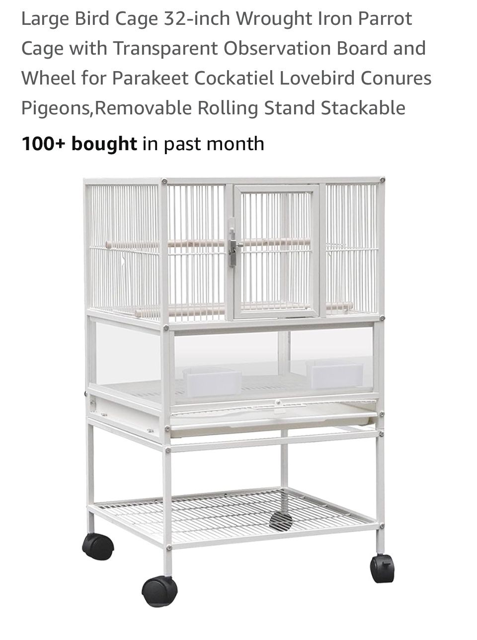 Rolling Bird Cage $50