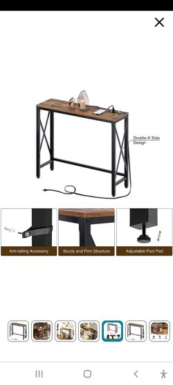 Rolanstar Console Table With  Power OUTLET