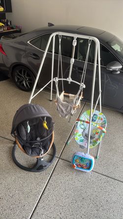 Infant Bounder/Swing/ Toy Bundle