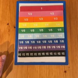 Magnetic Board Showing Fractions