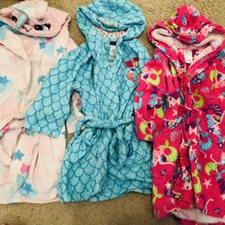 Girls Hooded Beach Robe Towels 