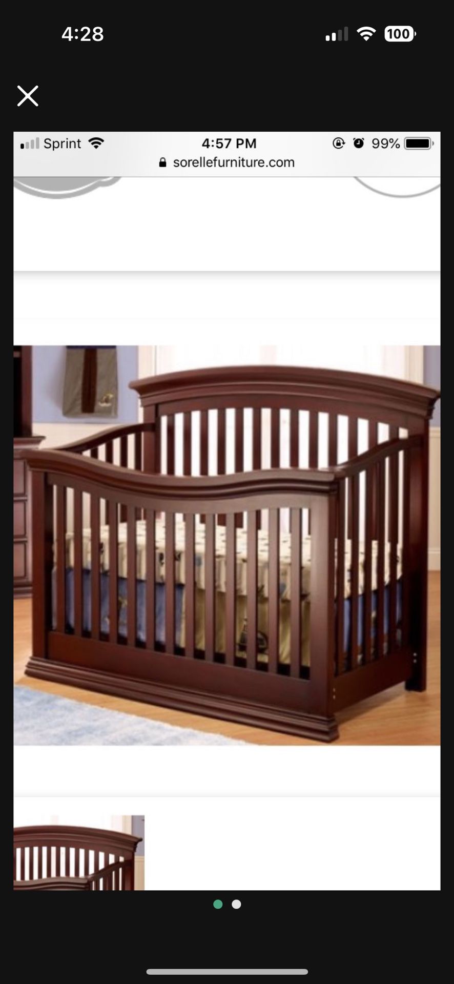 3-1 Crib/ Full Size Bed 