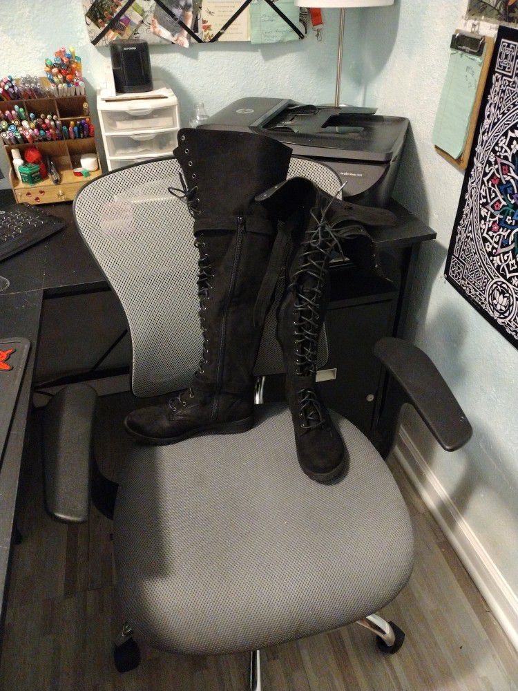 Over the knee/Thigh high Combat boots