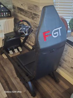 Thrustmaster  , NLR (next level racing , NLR race seat with Thrustmaster T248 wheel and pedals plus shifter and monitor stand