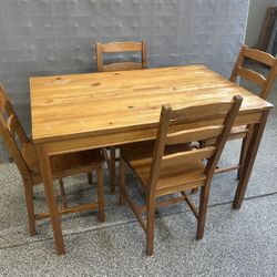 IKEA wooden Table And Chairs 