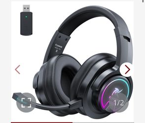 Krysenix PG3 RGB Wireless Gaming Headset For PS4, PS5, PC - 2.4GHz 7.1 Surround Sound, Bluetooth Gaming Headphone With AI Detachable Noise Canceling M
