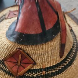 decorated gourd And Fulani Hat