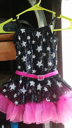 Weissman dance costume girl's sequin tutu dress with under shorts
