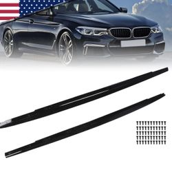 BMW 5 Series G30 G31 M Sport 540i Side Skirts Extension Gloss Black