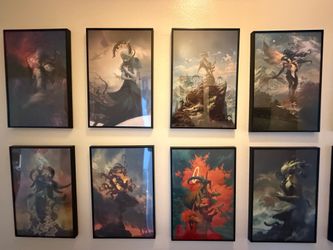 Peter Mohrbacher Angelarium Collection – 13 Framed Fantasy Art Prints | $950