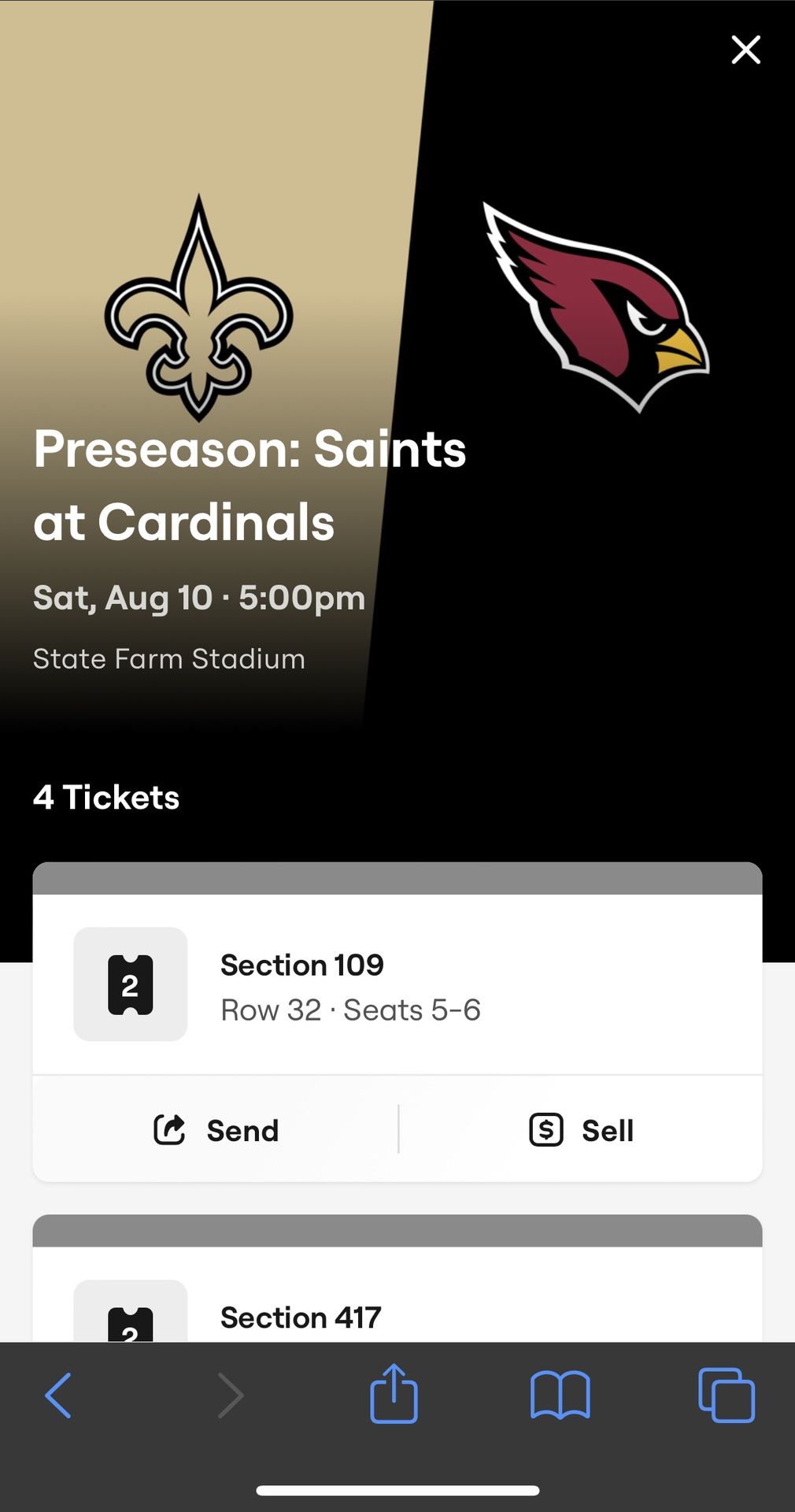 Saints VS Cardinals
