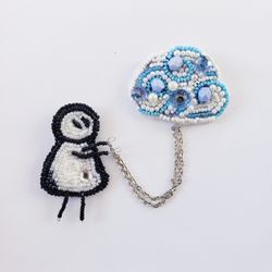 Art handmade Brooch "Friendship"
