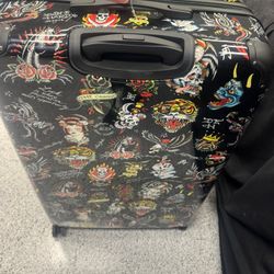 Ed Hardy Large Luggage Suitcase 