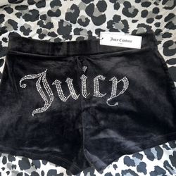 Black Juicy Couture  Velvet Shorts