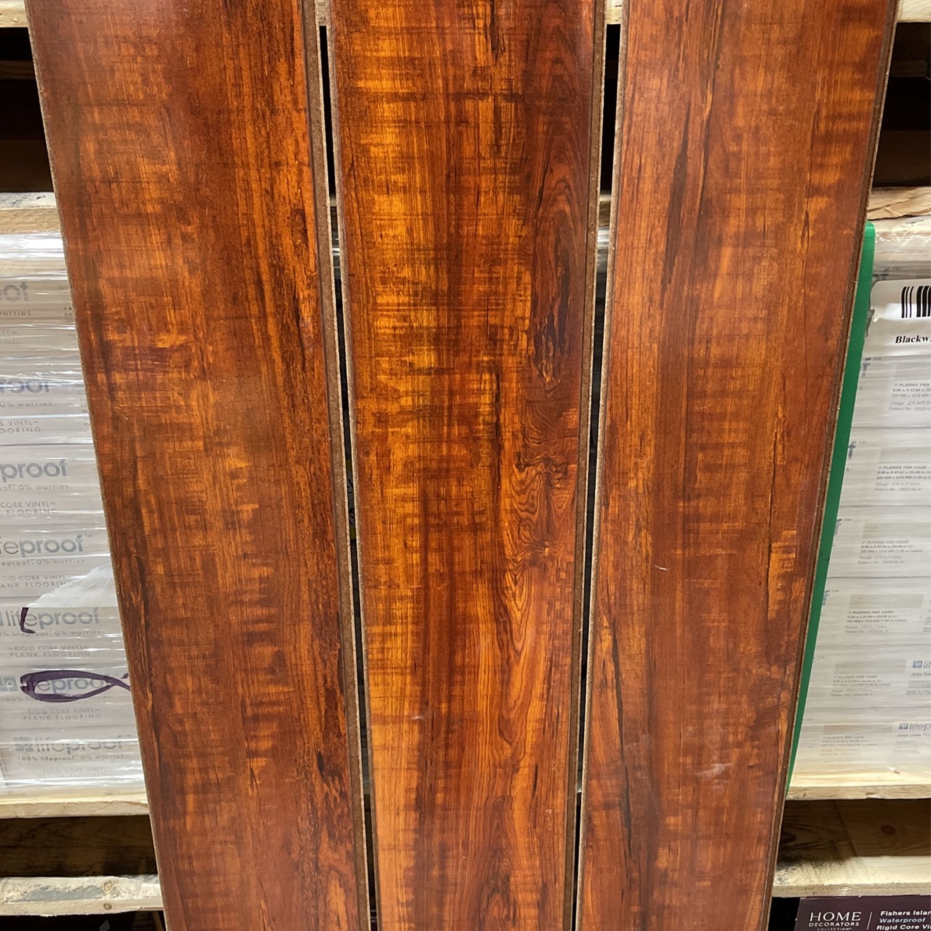 Perry Hickory 8 mm T × 4.9 in. W Laminate Wood Flooring