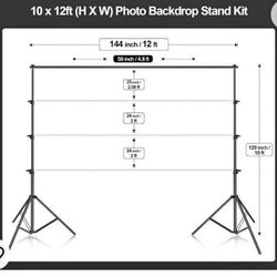 Back Drop Stand New $$30