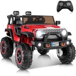 Hikole 24 Volt 4WD/2WD Switchable Ride on Toy Car, 2 Seater Battery Powered Jeep for Kids with Remote Control