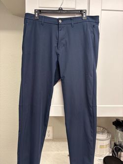 Men's Navy Blue Lululemon Commission Slim Pants Sz 34 x 30ish