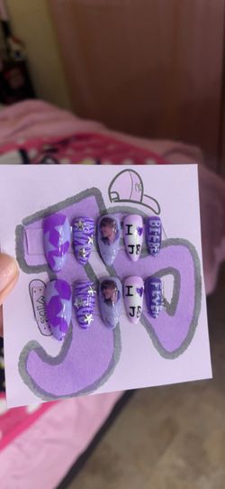 Justin Bieber press on nails S!!
