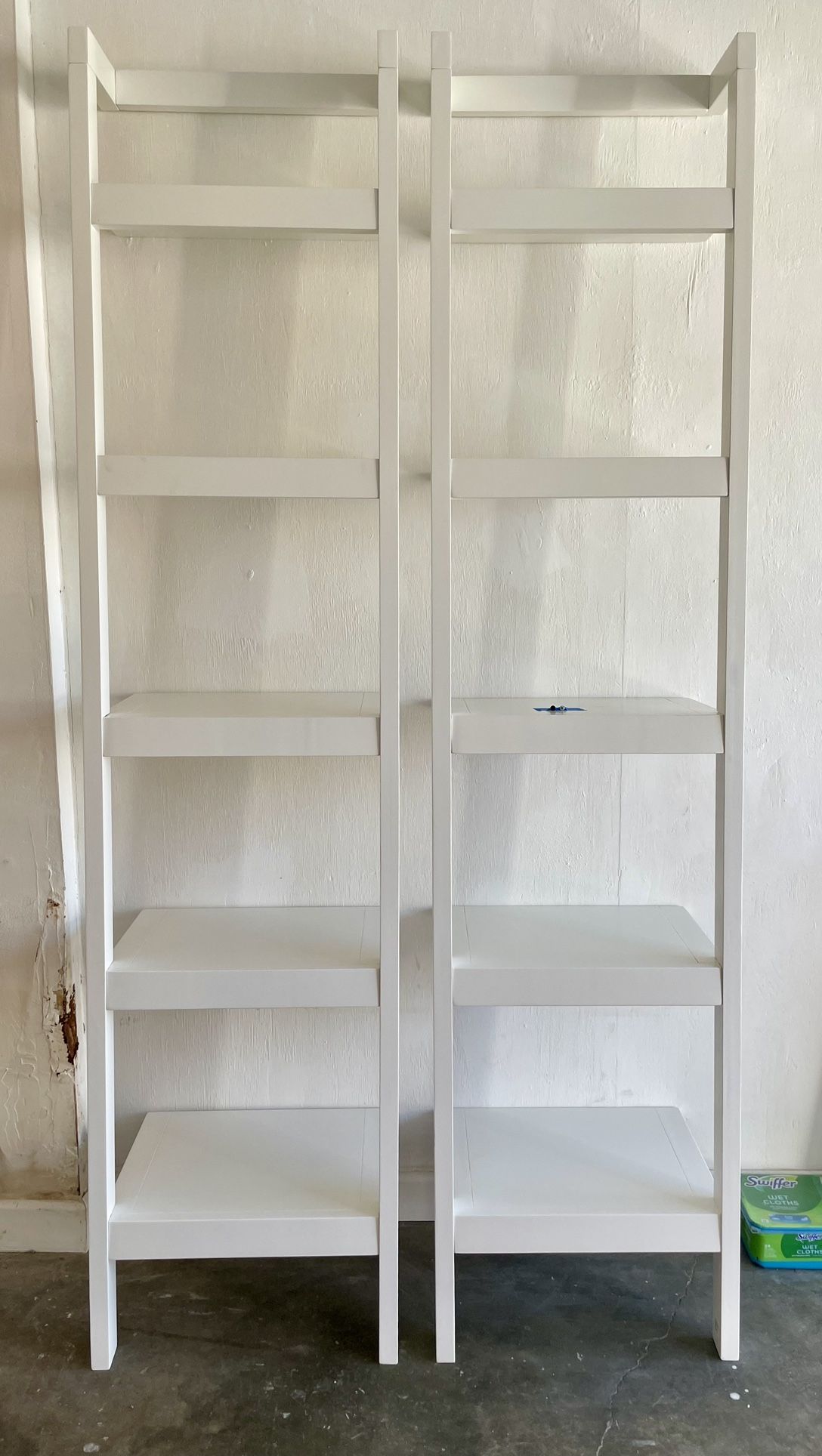 Leaning Bookshelves