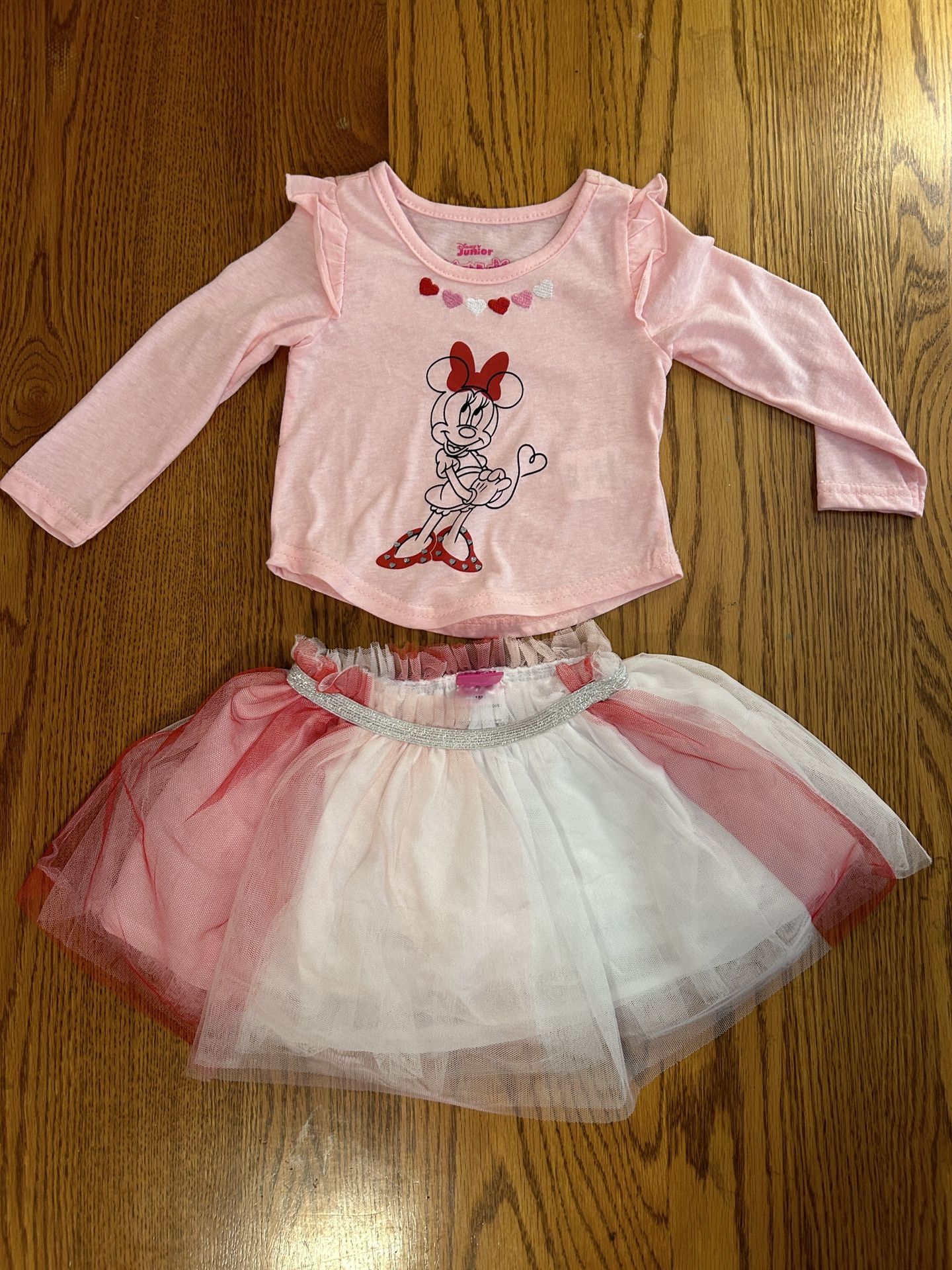 Girls 18mt Disney Junior Long Sleeve Shirt and Tutu Skirt