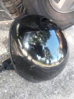 Black harley type motorcycle helmet size m