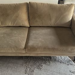 AllModern Dark Tan 69" Upholstered Loveseat