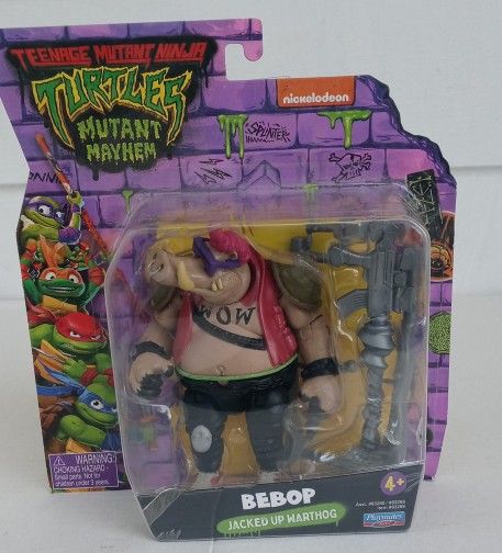 Teenage Mutant Ninja Turtles - Mutant Mayhem - 4 Inches Tall Action Figure Bebop ( Jacked Marthog  ) New-