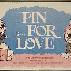 Labubu Pin For Love N-Z Case Blind Box Pop Mart PopMart Monsters Macaron Seat Energy Vinyl Figure Toy Keychain Card Case Pokemon Pink Red Blue