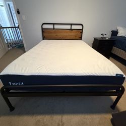 Full Size Bed Set - Firm Lucid Mattress And Bed Frame