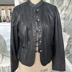 Preston & York Leather Jacket Size S