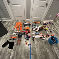 Nerf Guns, eye protection, and accessories 
