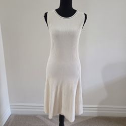 Gucci Ribbed Cream Dress