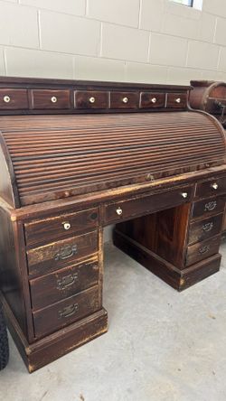 Antique Roll Up Desk