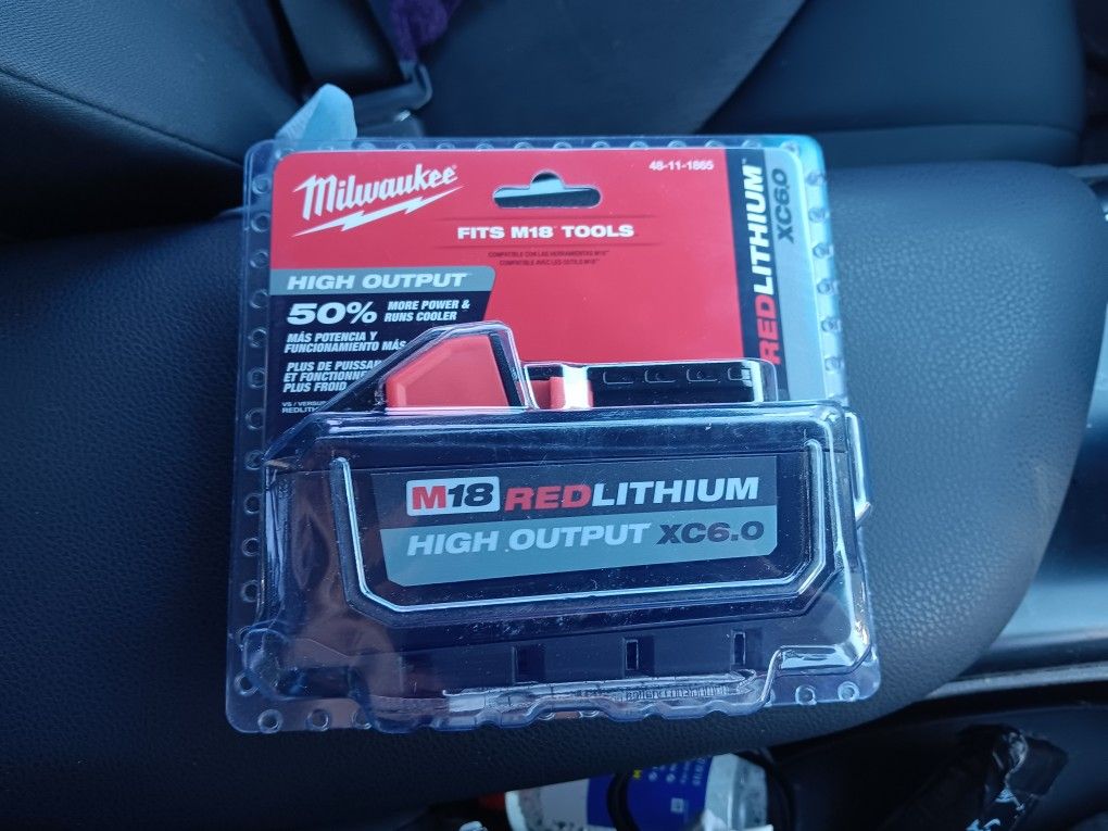 Milwaukee M18 Battery High Output Xc6.0(6ah)