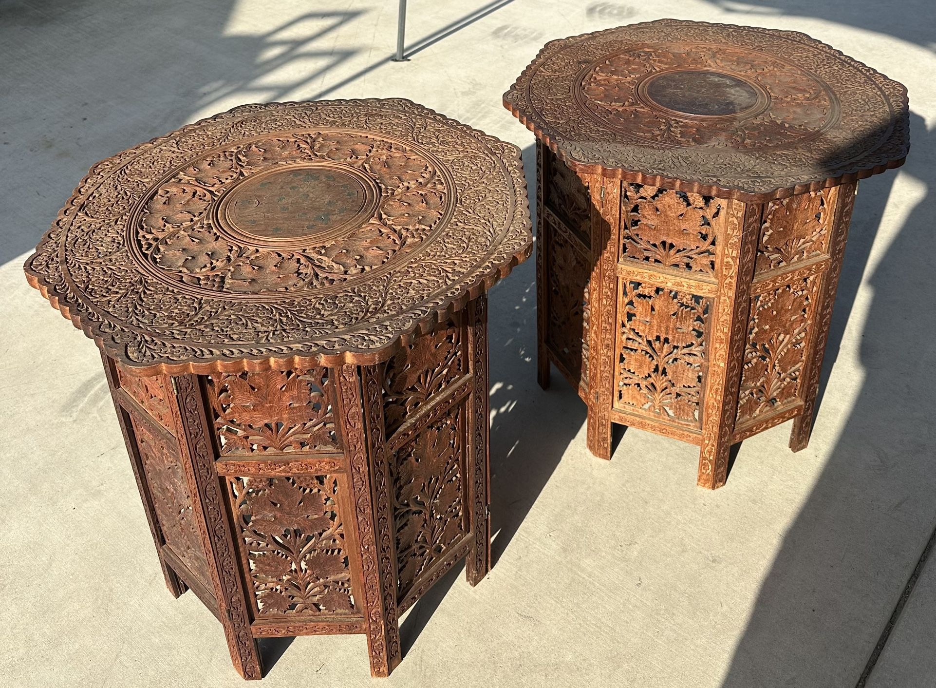 Antique Folding Tables Both For 100.00