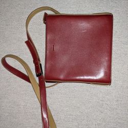 Red Leather Mondani Purse