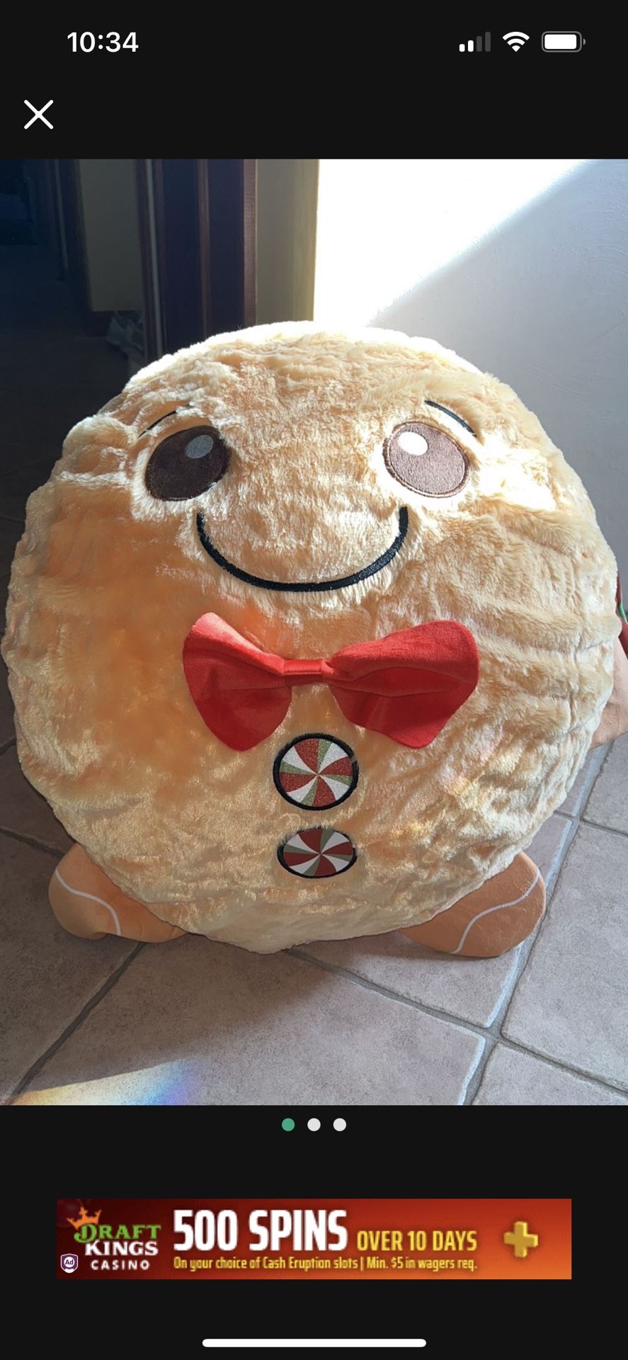 Plush Toy- Brand New Gingerbread Plush Character - Large 2feet x 2feet