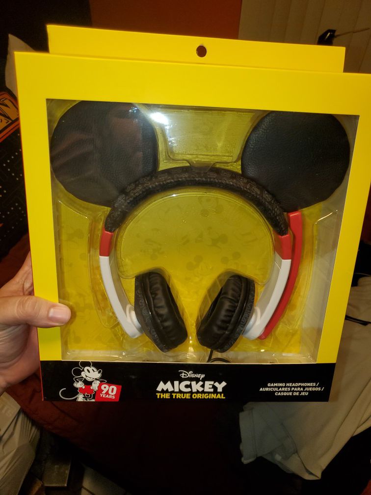 Mickey mouse ears gaming headphones brand new