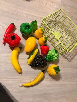 Frutas y verduras de cristal