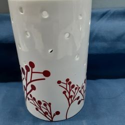 White Candle Holder